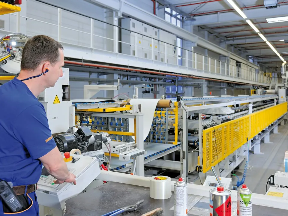 Hörmann garage door production line in Germany